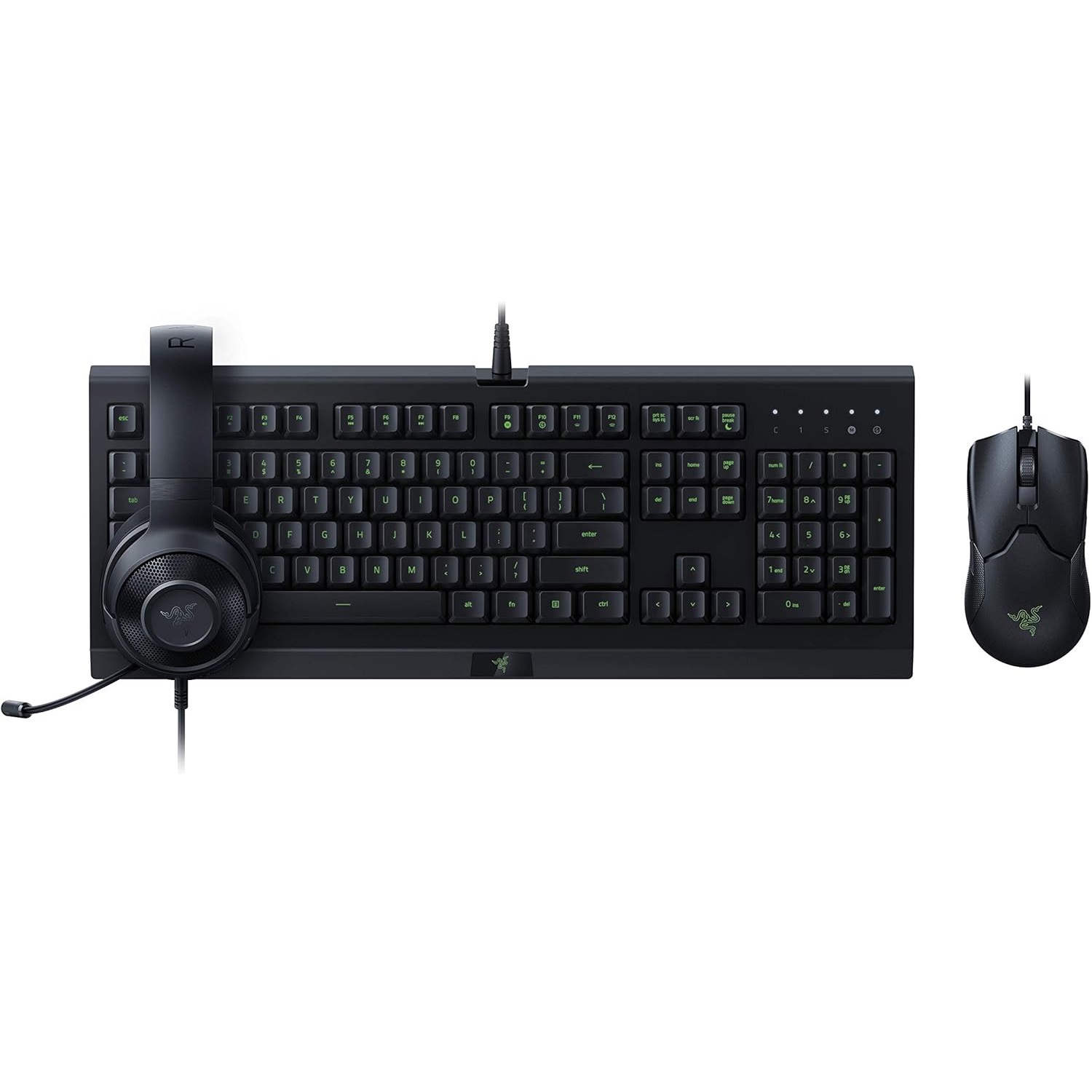 COMBO RAZER POWER UP BUNDLE CLAVIER CYNOSA LITE - MOUSE VIPER - CASQUE KRAKEN X LITE BLACK